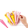 Studenten Briefpapier Cartoon Kinder Soft Dekompress Gel Stift